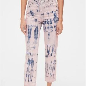 Gap Tie Dye Straight Cut Jeans Size 4 Tall